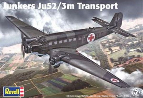 Junkers Ju 52/3m Transport 1/48 Revell 85-5624 - USAMODELKITS.COM