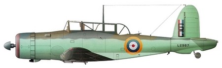 Blackburn Skua Dive bomber 1/72 Ark Models 72011 - Plastic Model