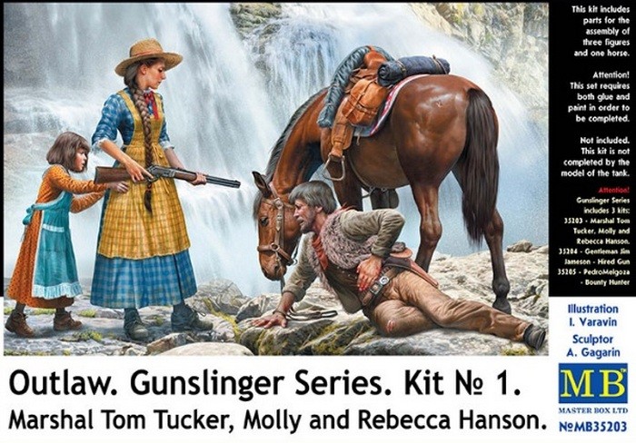 Wild West. Outlaw. Gunslinger series. Kit No.1 1/35 Master Box 35203