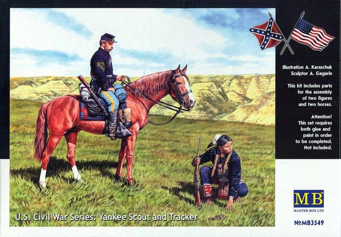 3549 Master Box Civil War Series Yankee Scout & Tracker 1:35 